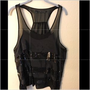 Final Price! Sparkly layered top